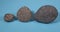Three specimen of Rhomb-porphyry stones.