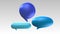 Three Speech bubble text bar, 3D balloon style