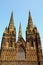 Three spies of Cathedral, Lichfield, England.