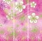 Three Spring banners.Flowers abstract background