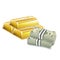 Three stacked golden bars and money bills