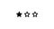 Three Stars Rating animation. Set of Stars. One Star Rating on White Background. Product Quality, Feedback, Customer