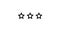 Three Stars Rating animation. Set of Stars. Three Star Rating on White Background. Product Quality, Feedback, Customer