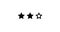 Three Stars Rating animation. Set of Stars. Two Star Rating on White Background. Product Quality, Feedback, Customer