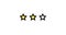 Three Stars Rating animation. Set of Stars. Two Star Rating on White Background. Product Quality, Feedback, Customer