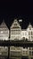 Three Step-Gabled Guild-houses and watch tower , Ghent