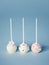 Three tasty cake pops.