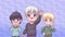three teenagers boys anime characters animation