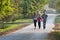 Three teens on road