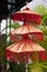 Three tiered Red and Gold Balinese Hinduism, Traditional Decoration