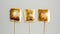 Three Toasted Marshmallows On Sticks Against A Neutral Background