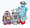 Three toy robots
