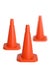 Three traffic cones