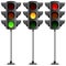 Three traffic lights