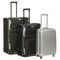 Three travel suitcases