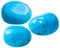 Three turkvenit (blue howlite) gemstones
