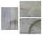 Three various images of gray stained asphalt