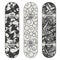 Three vector skateboard colorful designs