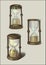 Three vintage hourglasses