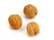 Three walnuts