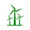 Three wind turbine -