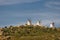 Three windmills on a mountain top