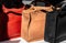 Three Women`s Leather Handbags