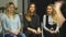 Three young women at the psychological training