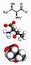 Threonine (Thr, T) amino acid, molecular model