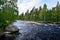 Threshold Schelye on the Onda river, Karelia, Russia