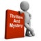 Thrillers And Mystery Book With Character