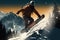 A thrilling poster depicts a snowboarder soaring high into the air