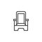 Throne outline icon