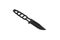 Throwing knife black. Weapon of a ninja or assassin. Isolate on a white back
