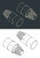 Thrust vector control nozzle isometric drawings