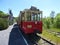 Thuin - June 4: Old heritage streetcar tramway in Aisne.Photo taken on June 4, 2017, Aisne, Belgium.