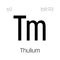 Thulium, Tm, periodic table element