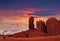 The Thumb in Monument Valley Tribal Park, Utah, USA
