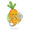 Thumb up Carrot mascot, Carrot character, Carrot cartoon