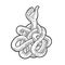 Thumb up hand knot line art sketch vector