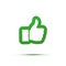 Thumb up like icon. Good, ok or follow symbol vector illustration. Positive social media logo of agreement and