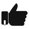 Thumb up opportunity icon simple vector. Business success