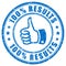 Thumb up results vector stamp