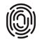 Thumbprint and fingerprint icon vector for graphic design, logo, web site, social media, mobile app, ui illustration