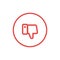 Thumbs down icon, unlike symbol. Simple, flat design, Solid icons style for business, social media, web and mobile app