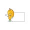 Thumbs up with board fresh mango character cartoon with mascot