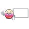 Thumbs up with board jelly ring candy character cartoon