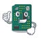Thumbs up circuit board pcb in cartoon shape