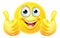 Thumbs Up Emoticon Emoji Face Cartoon Icon