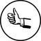 thumbs up hand vector illustration